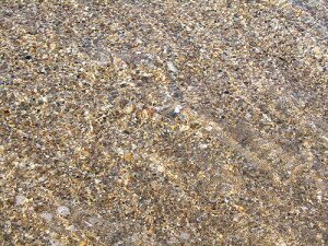 приморский песочек в море